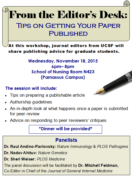 From the Editor's Desk: Tips on Getting Your Paper Published